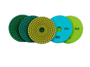 China 4 Inch Wet and Dry 3 Steps Flexible Polishing Pad Granite and Marble Stone Grinding and Polishing wholesale