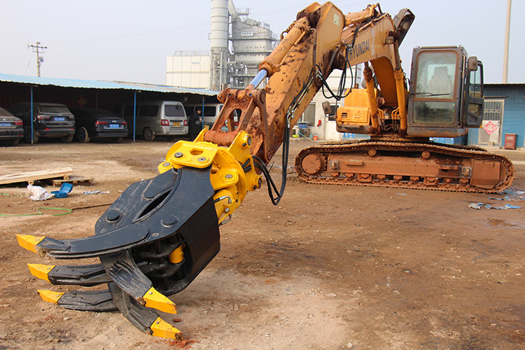 360 Dregree Roating Hydraulic Excavator Wood Grapple Attachment 800kg Excavator Grapples