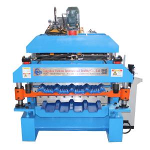 China Precision Metalworking 4kw Power Roof Roll Forming Machine With 1 Year Warranty wholesale