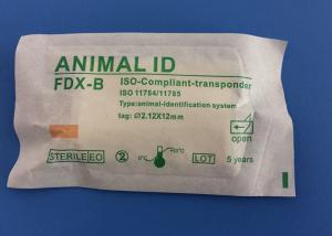 China Animal ID Microchip Needle 134.2khz ISO Standard Microchip With Injector Injectable Transponders wholesale