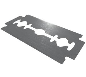 China double edge shaving barber custom logo double edge razor blade with Germany material wholesale