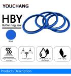 HBS HBY Buffer Seal Blue Hydraulic Seal HBY 65 X 80.5 X 6MM Hydraulic Cylinder