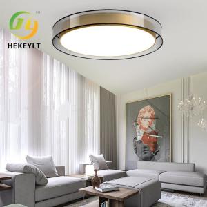 China Modern Luxury LED Ceiling Light Iron Or All Copper Circular Flush Mount Light wholesale