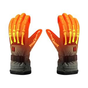 China 7.4V Lithium Battery Rechargeable Heated Gloves Electric 2200mah Smart USB Fishing Winter Ski Waterproof wholesale