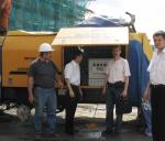 Automatic Hydraulic Diesel Engine Sany Used Stationary Concrete Pump Trailer
