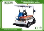 White 2 Seats Electric Ambulance Car 48V Trojan Battery Golf Cart Ambulance