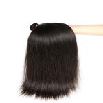 9A Unprocessed Indian Human Hair Bundles Straight 12''- 32'' , Natural 1b Black