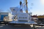 Hydraulic Twin Shaft JS1500 Concrete Mixer Automatic Bucket Feeding 2 * 30kw