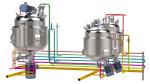 0-3600rpm Speed Liquid Homogenizer Emulsifier Tank For Daily Chemical Product
