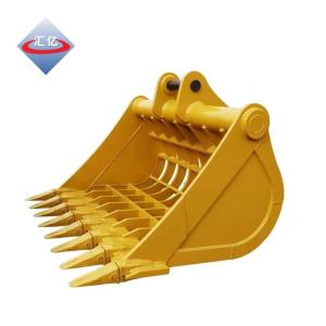 China NM400 Cat Skeleton Bucket 0.1m3 Skid Steer Skeleton Rock Bucket wholesale
