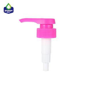 China Purple PP Plastic Foam Pump Head 33mm 4.4g Non Spill Ribbed Closure wholesale