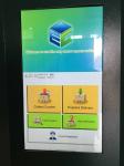 Steel Smart Parcel Delivery Locker Intelligent Express Cabinet One Main Three