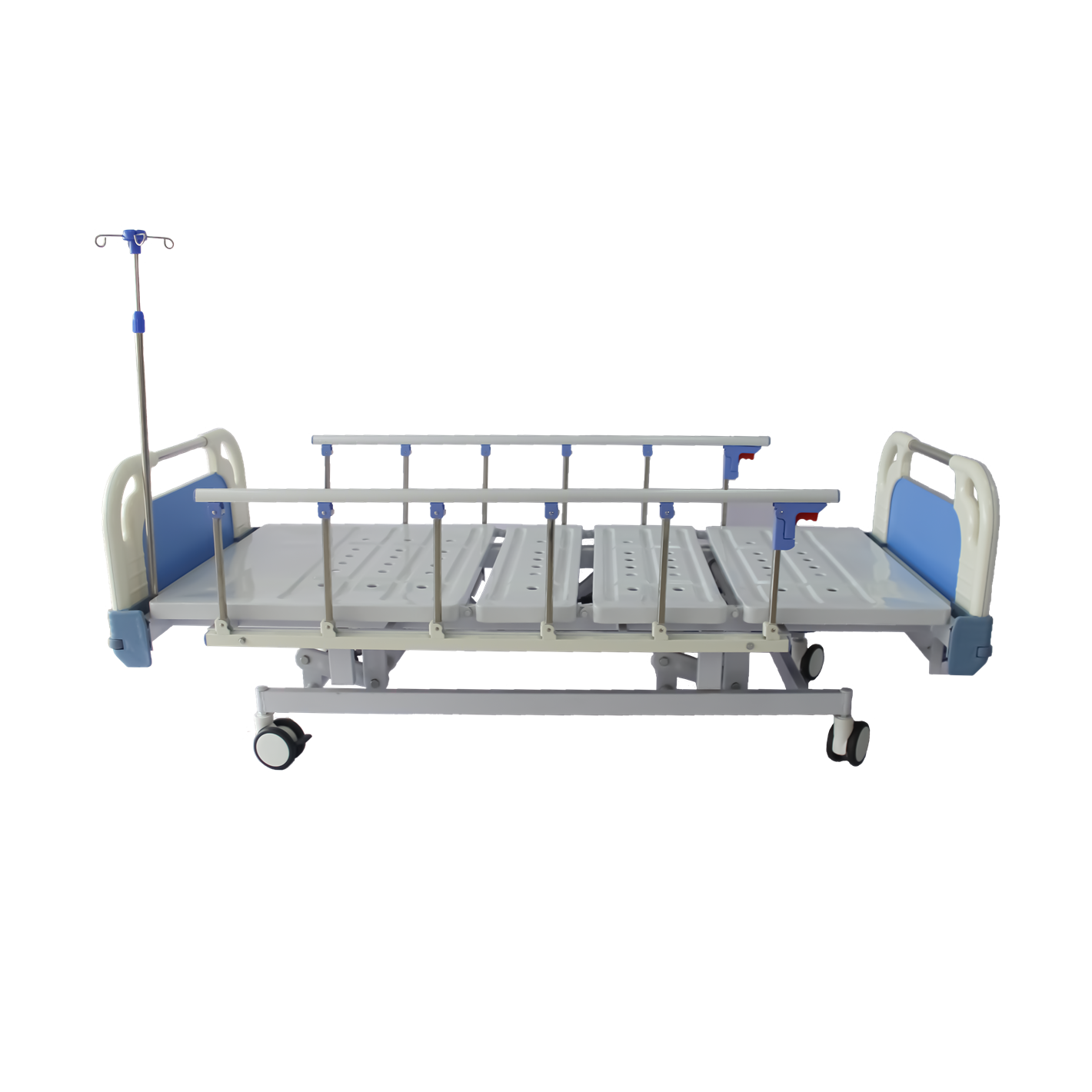 Multi Function Manual Hospital Beds 3 Cranks Steel 215*105*46