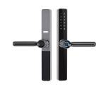 IP65 Antifreezing Aluminum Frame Fingerprint Glass Door Smart Lock