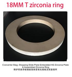China 18mm Slide Plate Round Shape , Zirconia Ceramic Rings For Metallurgy Industry wholesale