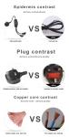 UK Plug Standard Y Shaped 2 In 1 AC Cable Splitter 7A Rating Meets Customer