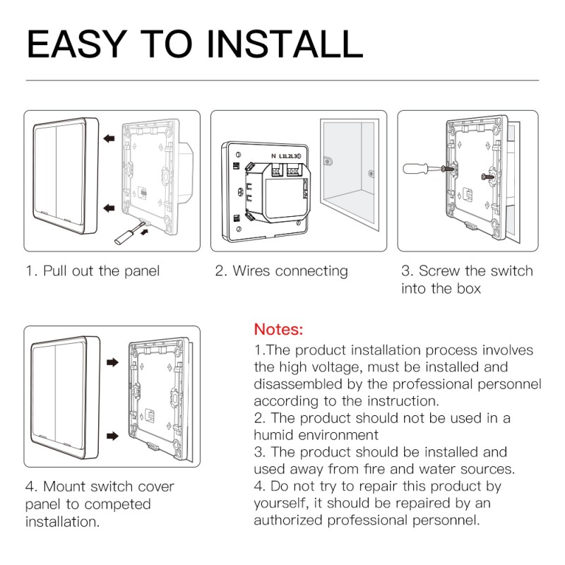 Cheap Smart Switch Work Without Internet Blue tooth Mesh Wireless Remote Control No Wifi Zigbee Required Light Switch Al