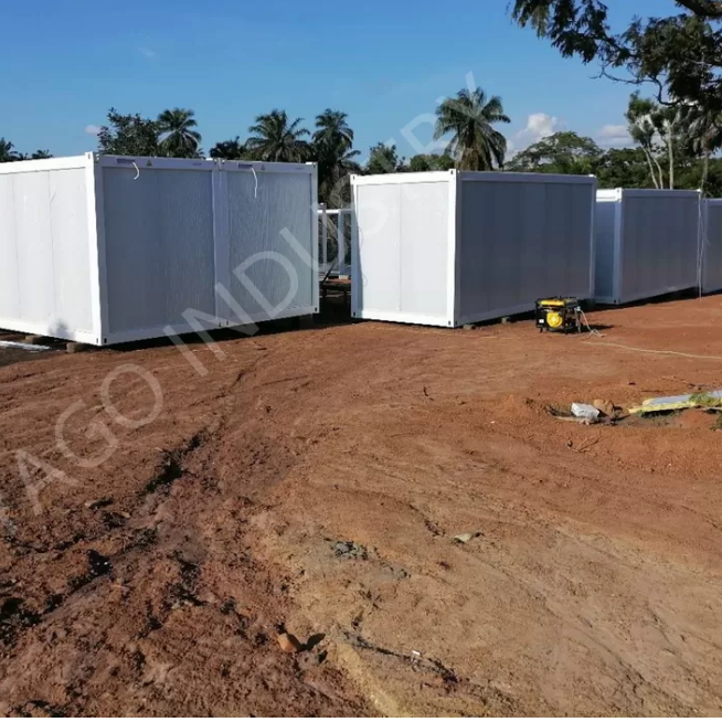 Galvanization Modular Office Building Prefabricated Container Fireproof