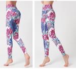 Quick Dry Sports Colorful Custom Printed Leggings Personalised Gym Leggings