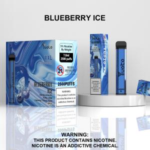 Wholesale Vape Pen 2022 New Design Disposable Vaporizer with Lowest Price 7ml E-Liquid 1200mAh Battery Blueberry Ice