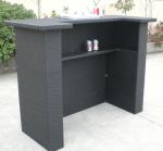 Contemporary Resin Wicker Bar Set