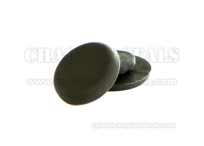 DN 22 x DN 7.85 x H 6.5 mm Black Frost Surface Silicone Rubber Bumpers