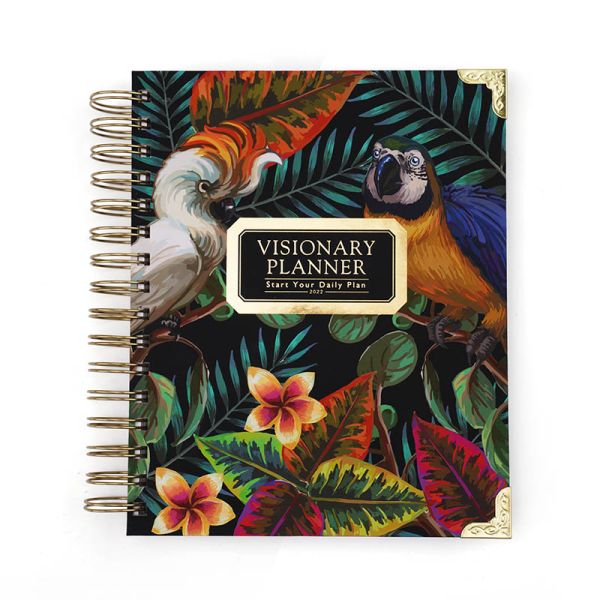 Spiral Bound Hardcover Planner Printing 174x214mm wire binding