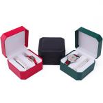 Octagonal Leather Watch Storage Case Multiple Compartments For Gift Packaging