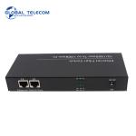 Single Mode Optical Fiber Transceiver 6 Fiber Port 2RJ45 Port