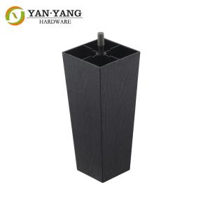 China Furniture hardware table leg Black Color Plastic Leg for Sofa wholesale