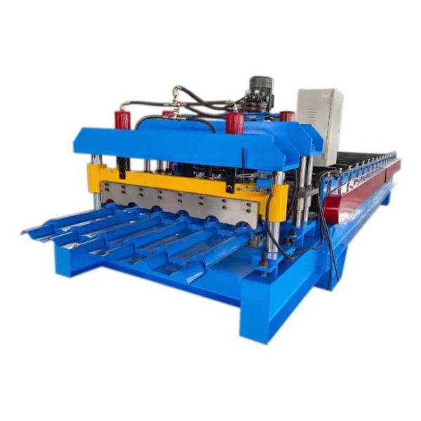 Aluminum hydraulic shear glazed tile roll forming machine step tile making