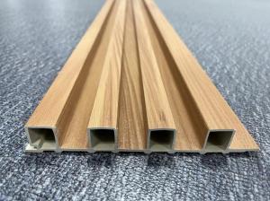 China Wooden Plastic WPC Fluted Panel Width 300mm UV Resistance Custom on sale