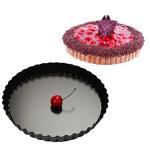 RK Bakeware China Foodservice NSF Round Fluted Hard Coat Aluminum Pie Pan Loose