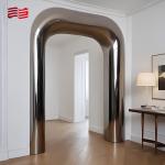 Garden Decoration Art Installation Theme Stainless Steel Art Door Mirror Process