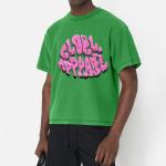 Men's and Women's Vintage Washed T Shirt 2024 Summer Thick Neck Cut Raw Hem