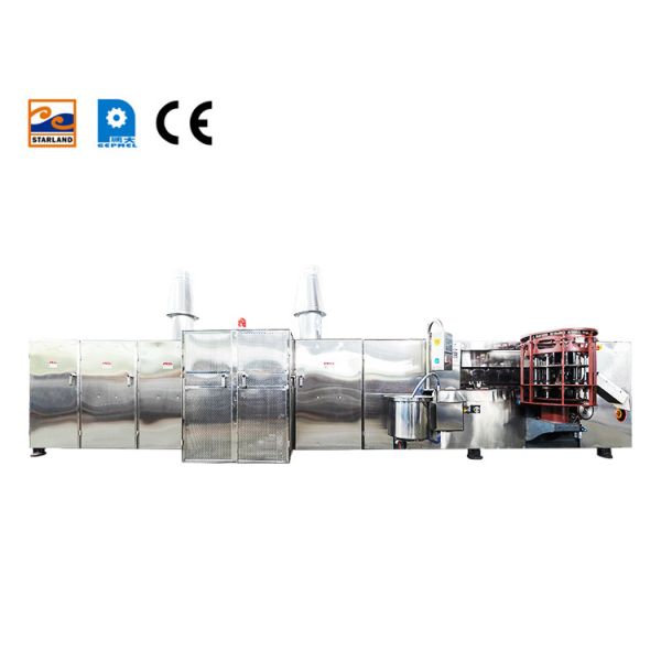 PLC Automatic Waffle Cone Production Line Waffle Biscuit Making Machine