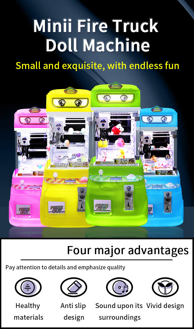 220V Coin Operated Mini Toy Claw Machine Grabber For Arcade Game Center