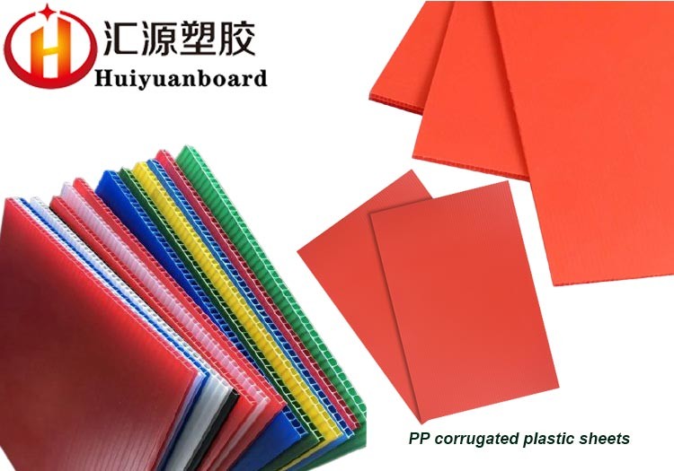 Red Wear Resisting 3mm PP Corrugated Plastic Sheets Fireproof