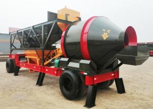 China Electric Control Mobile Concrete Plant 72s Mixing Circle 1300mm Discharging Height wholesale