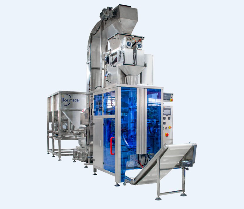 Energy Saving Industrial Automatic Ice Packing Machine For Cube Ice