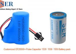 China 3.6v Lithium Battery Pack ER26500 With 1550 Pulse Capacitor ER26500+HPC1550 For Internet Thing wholesale