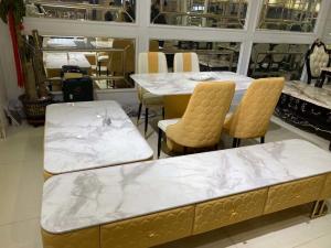 China Wear Resistance Faux Marble Tv Stand With Good Decorative Performance wholesale