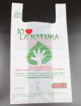 Gift Shopping Reusable T Shirt Handle Carry Printed Plastic Bag