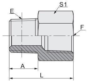 BSPT Male/Female 5t Reducer Hydraulic Bsp Adapter Hydraulic Fitting