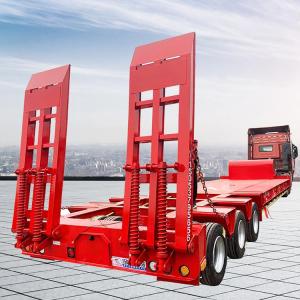 China Brand New 3 Axles Low Bed Semi-Trailer Truck 50Ton Payload wholesale