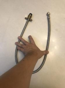 China 1 Inch Straight Gas Tube Silver Screw In Threaded 0.5 Lbs 16 Inches Length wholesale