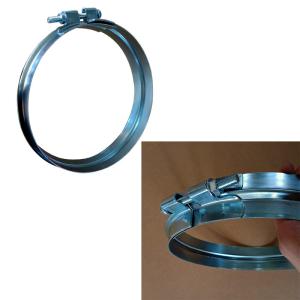 China WDs Wide Pipe Clamps / Wide Ring Clamps Carbon Steel Zinc Plated wholesale