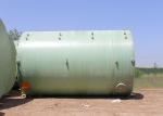 Outside Industrial Frp Septic Holding Tank Cylindric Sewage Treatment