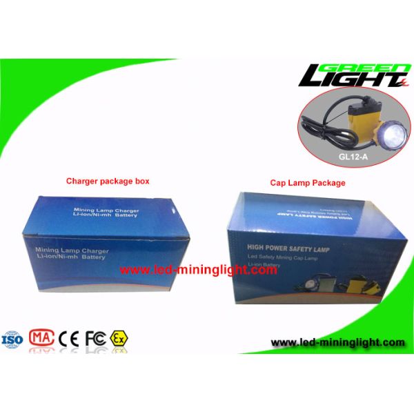 High Security LED Mining Light Cap Lamp 25000 Lux With 10.4Ah SAMSUNG Battery