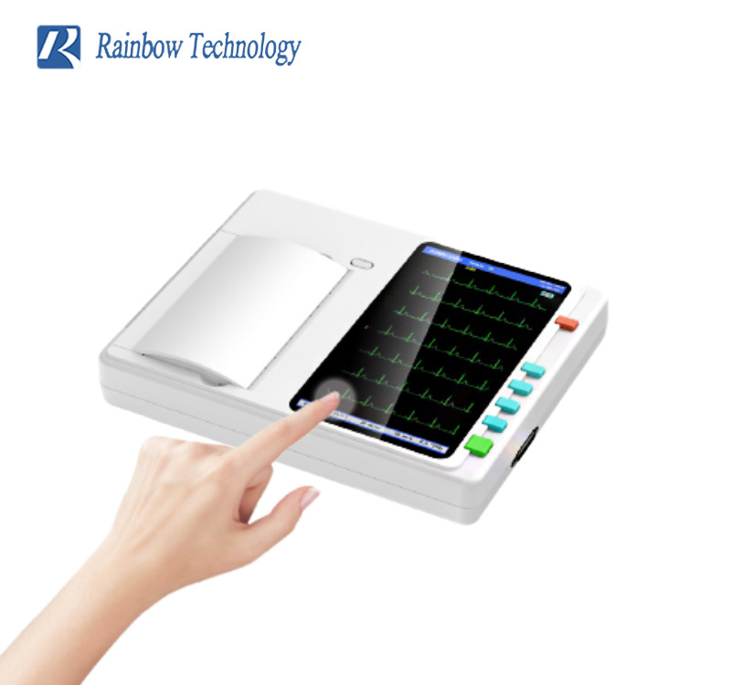ECG-8203 Medical Electrocardiogram Digital ECG Cardiograph Machine 12 Lead 3 6 Channel